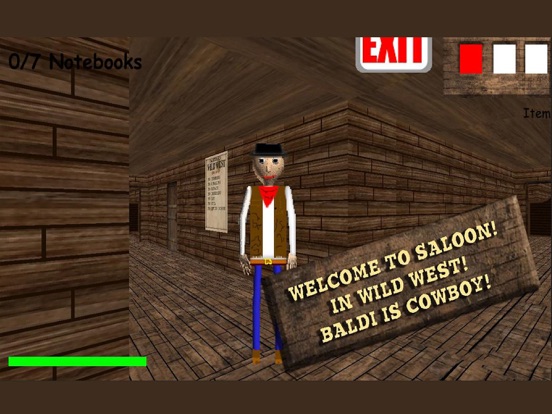 Sheriff Baldi in Wild West на iPad