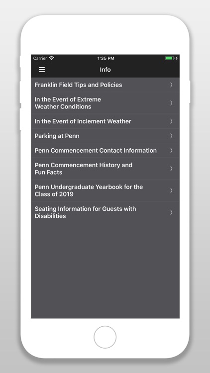 Penn Commencement App