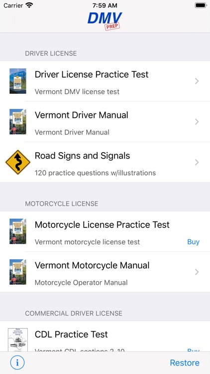 Vermont DMV Test Prep