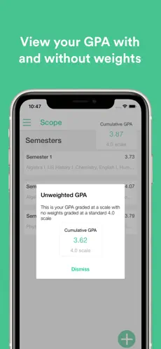 Imágen 4 Scope: Custom GPA Calculator iphone