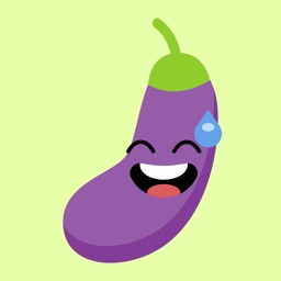 eggplant fruit emoji stickers