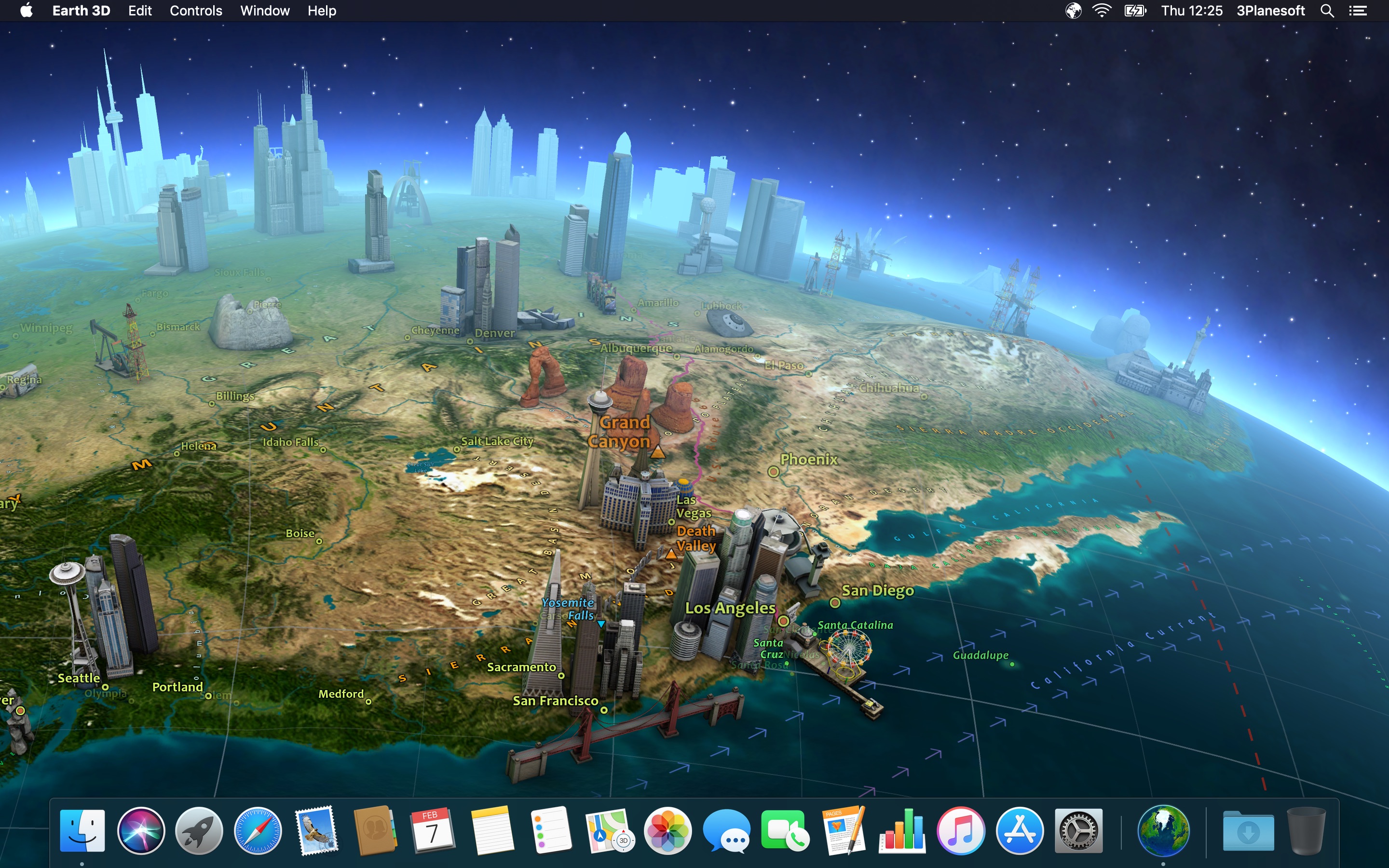 Screenshot do app Earth 3D