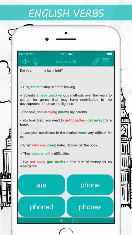 English Tests: Verbs