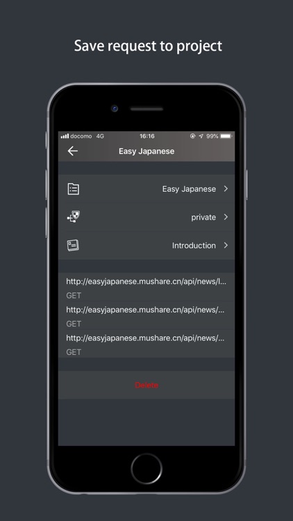 Httper, mobile postman app