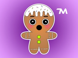 Food Stickers: Glazed Cookie