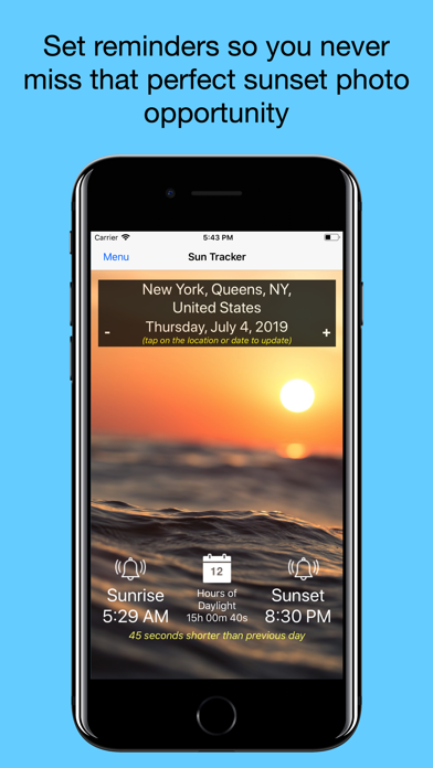 Sun Tracker - sunrise & sunset screenshot 4