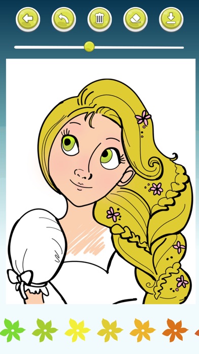 Rapunzel Coloring Book Game screenshot 4
