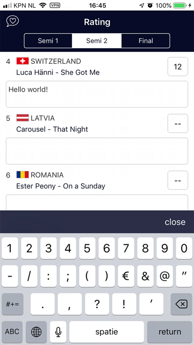 Eurovision Rating 2019 screenshot 2