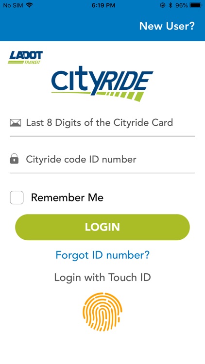 LADOT Cityride App