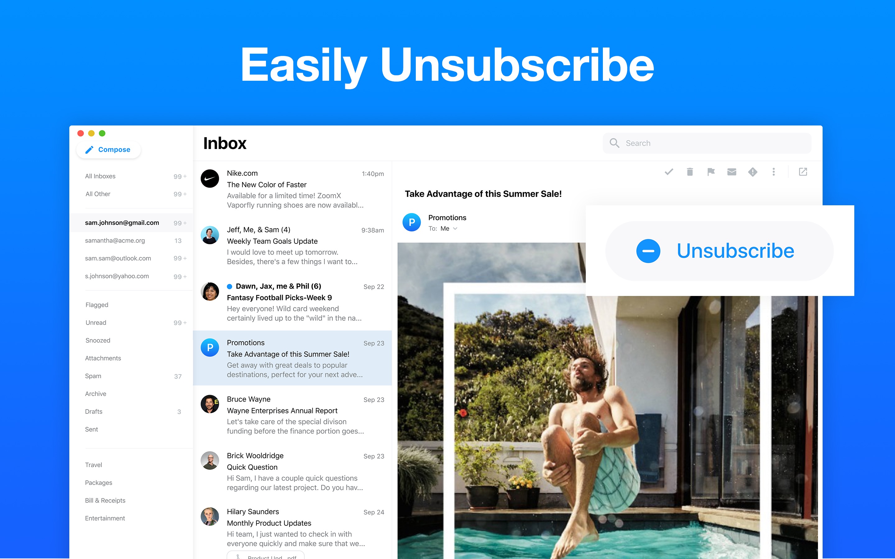 Screenshot do app Email - Edison Mail