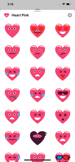 Heart Pink Love Emoji Stickers(圖2)-速報App