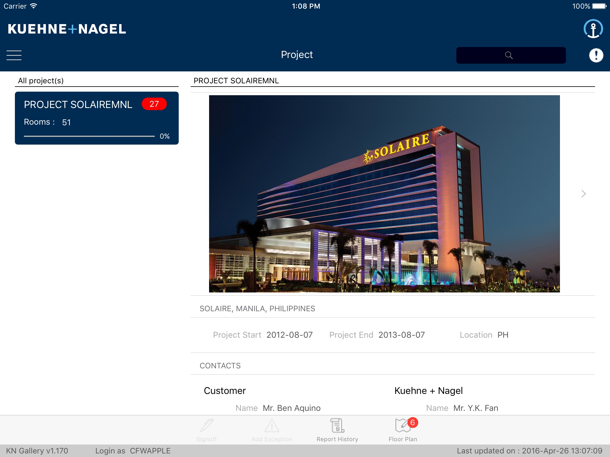 KN On-Site - Hotel Logistics screenshot 2