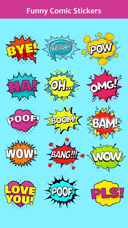 Comic Emoji Stickers Pack