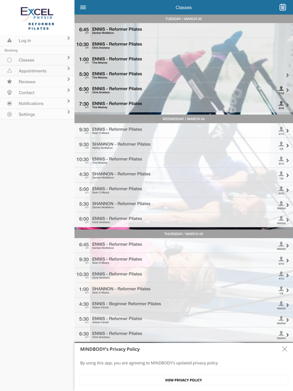 Excel Physiotherapy & Pilates screenshot 2
