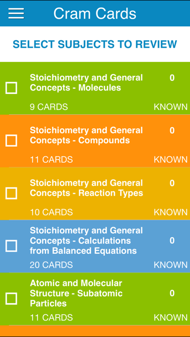 How to cancel & delete MCAT General Chem Cram Cards from iphone & ipad 2