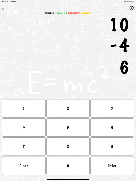 Screenshot #6 pour Math Facts Quiz