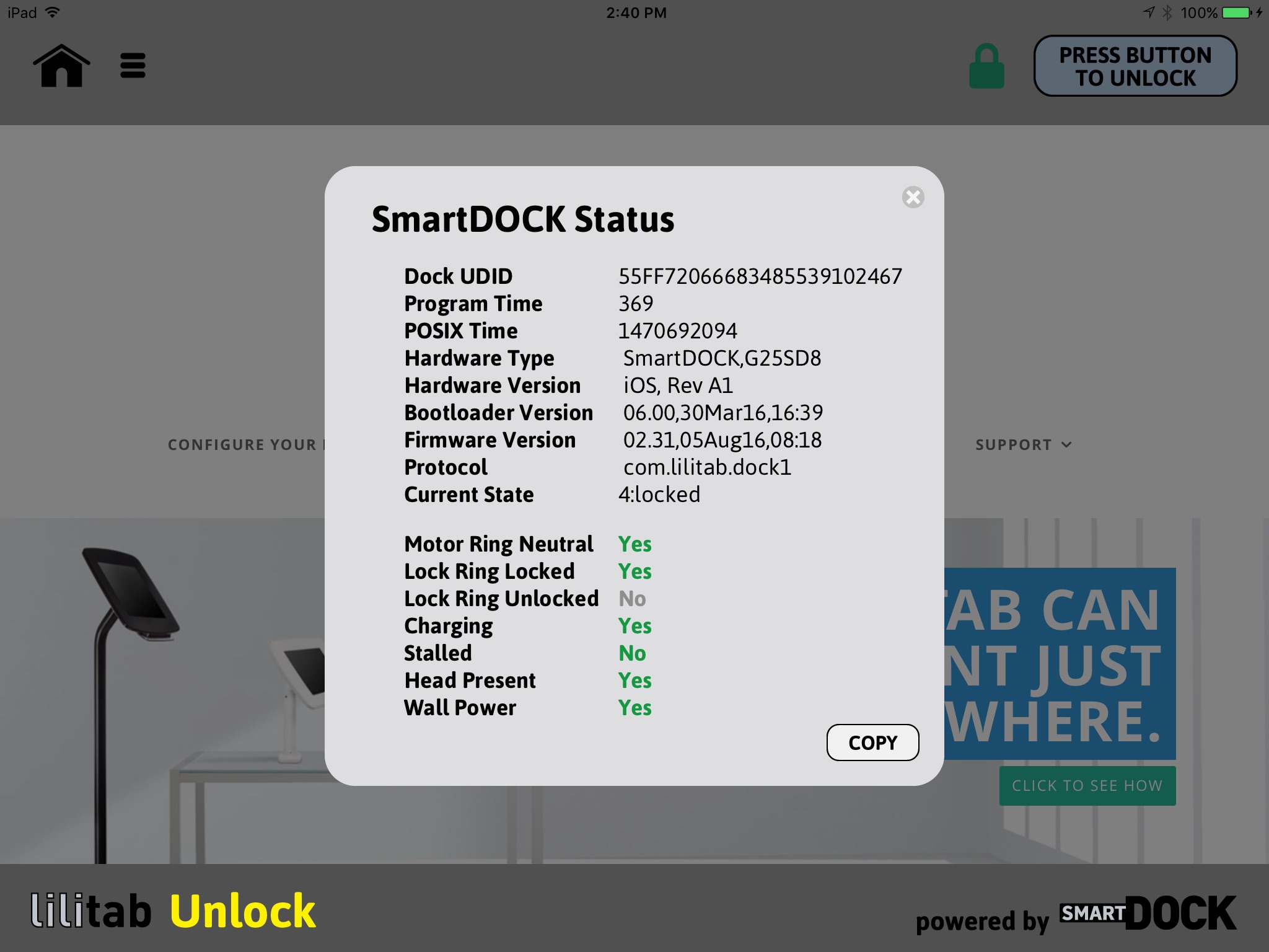 Lilitab Unlock screenshot 2
