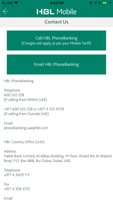 HBL Mobile (UAE) screenshot 3