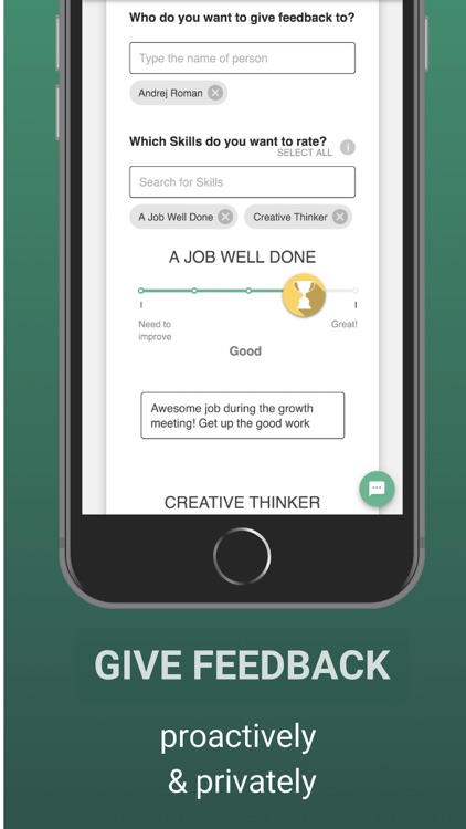 Tap My Back - Feedback App