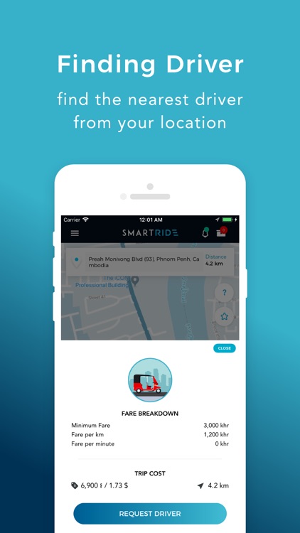 SmartRide taxi in cambodia screenshot-3