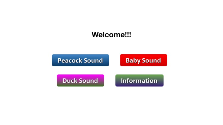 Duck Peacock Baby Sound Maker