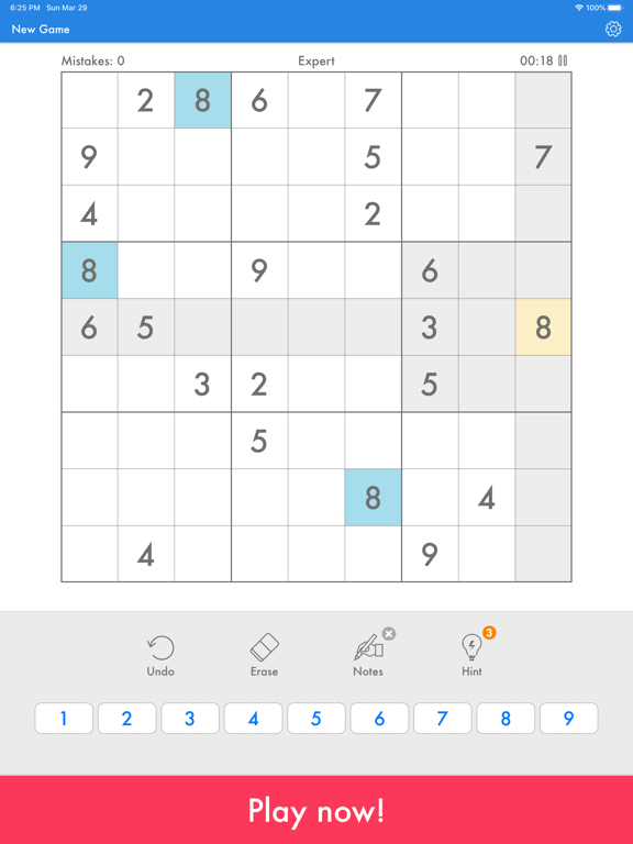 Sudoku - Classic Number Game screenshot 3