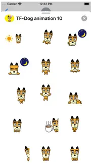 tf-dog 10 animation stickers iphone screenshot 2