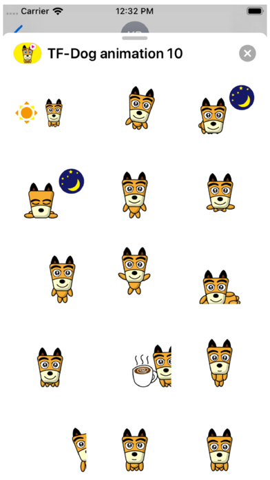 TF-Dog 10 Animation Stickers screenshot 2