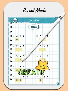 Game screenshot Multiplication Table Worksheet apk