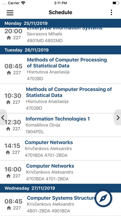 TSI schedule screenshot-5