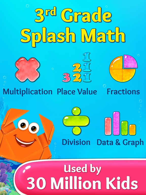 3rd Grade Math. Multiplication, Fractions and more screenshot
