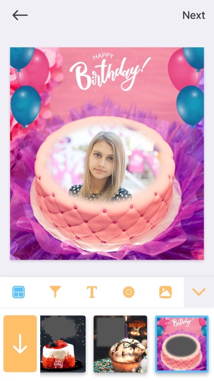 Birthday Photo Frame - Editor screenshot-7