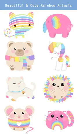 Game screenshot Rainbow Animal Stickers apk