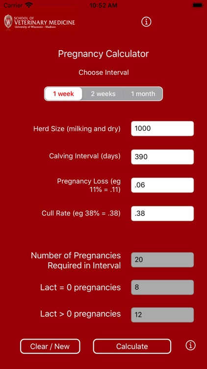 Preg Calculator