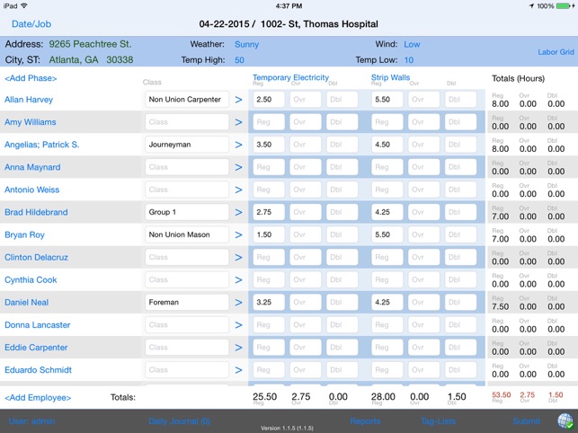 PowerTrack Timesheet