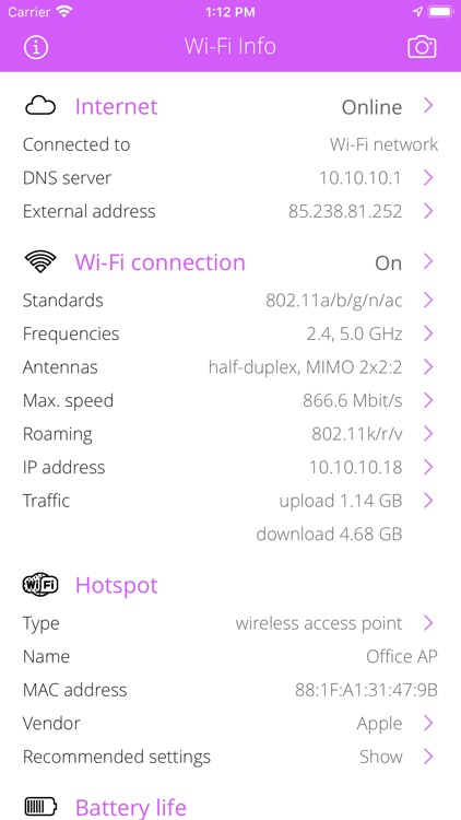 Wi-Fi Info screenshot-0