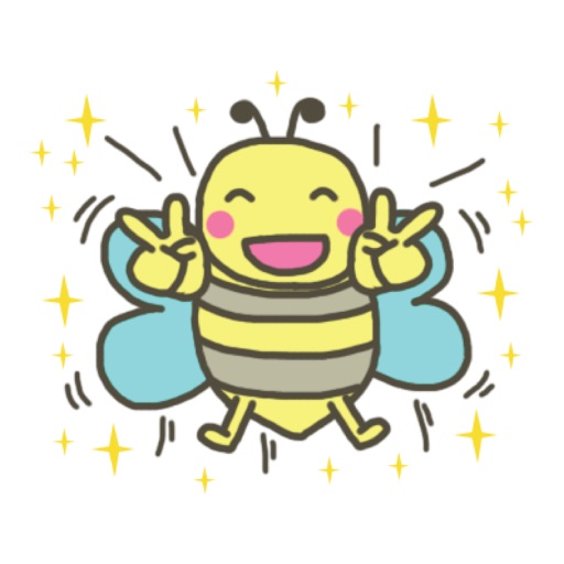 Pretty little bee sticker