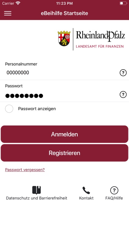 eBeihilfe - RLP - App