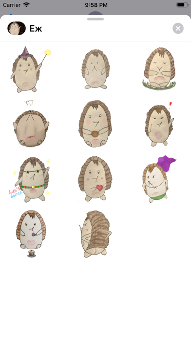 Cute Hedgehog Kawaii Stickers! screenshot 2