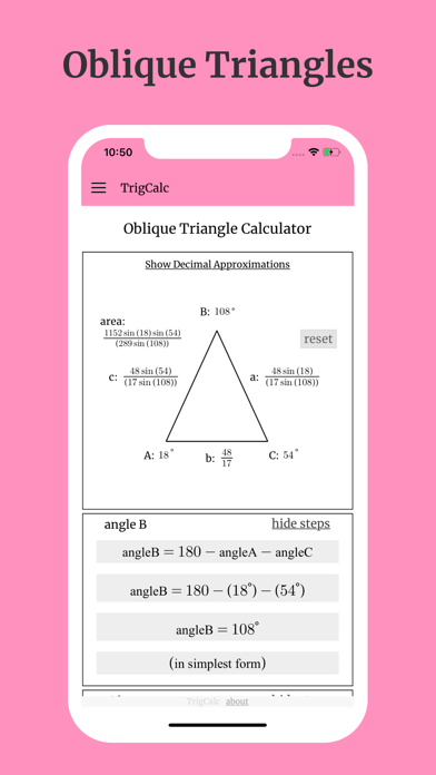 TrigCalc - Trig Calculator screenshot 4