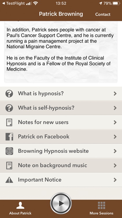 Self-hypnosis Patrick Browning