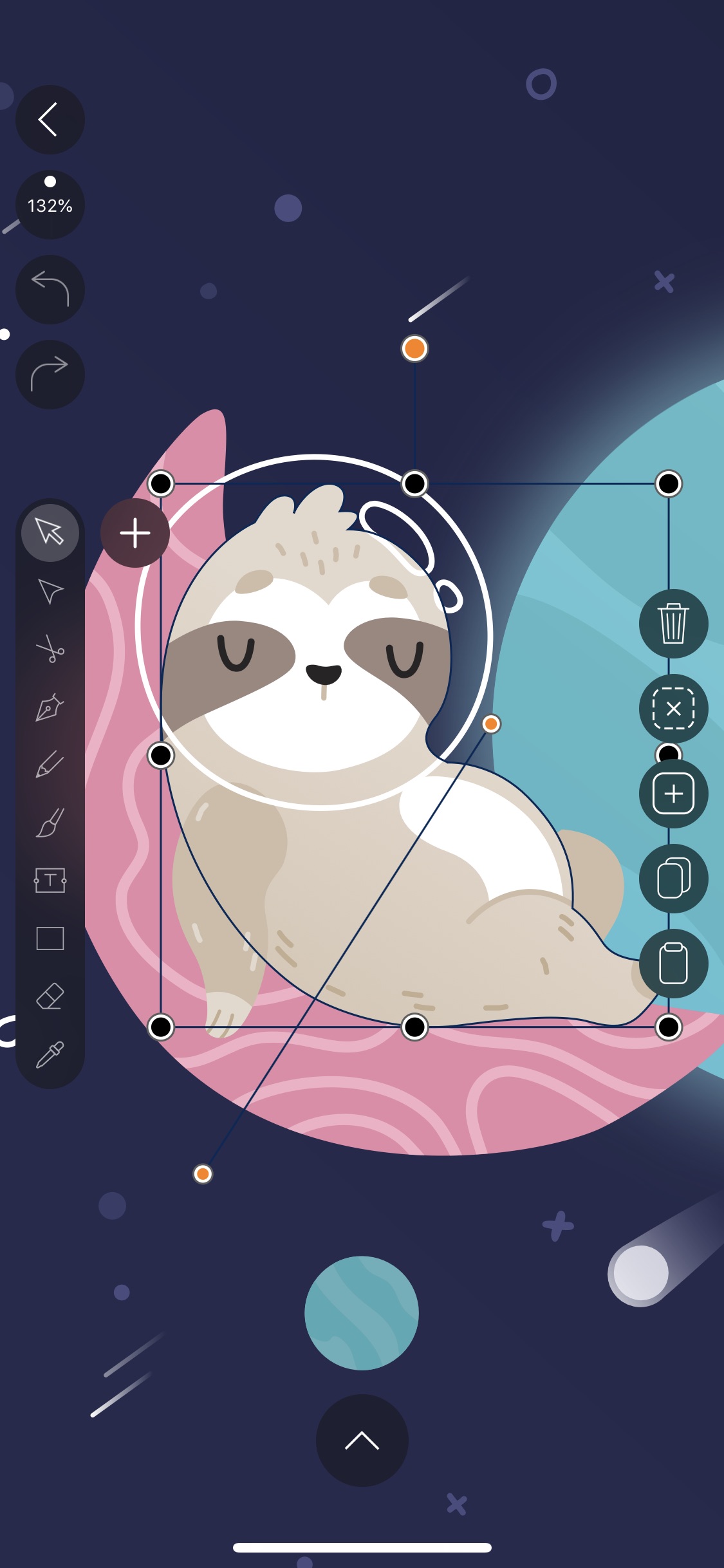 Screenshot do app Vectornator X: Design Software