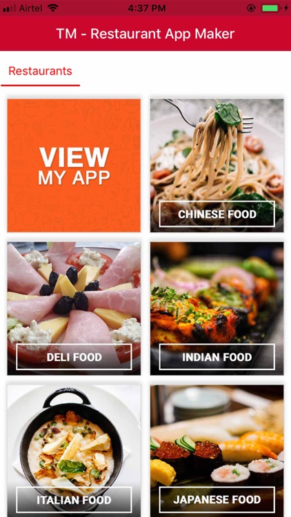 TM Restaurant App Maker