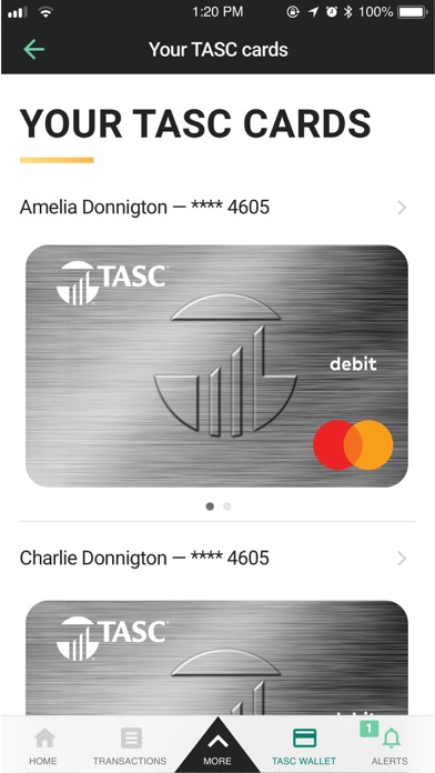 TASC app for iPhone screenshot 4