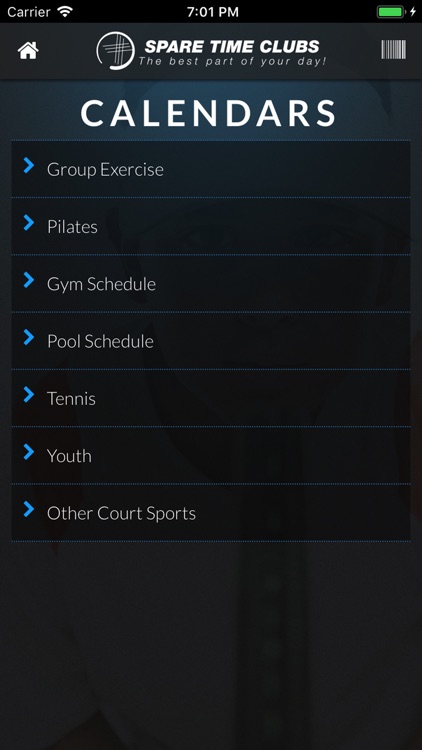 Spare Time Clubs Mobile App