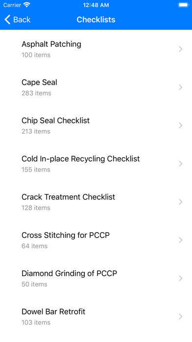 Preservation Checklist screenshot 2