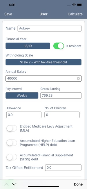 AU PAYG Withholding Calculator(圖2)-速報App