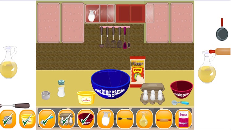 cooking games cake in kitchen