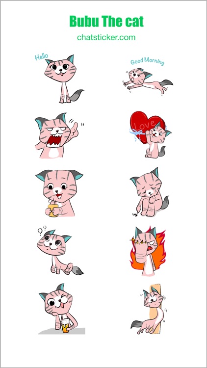 Bubu The Cat Stickers