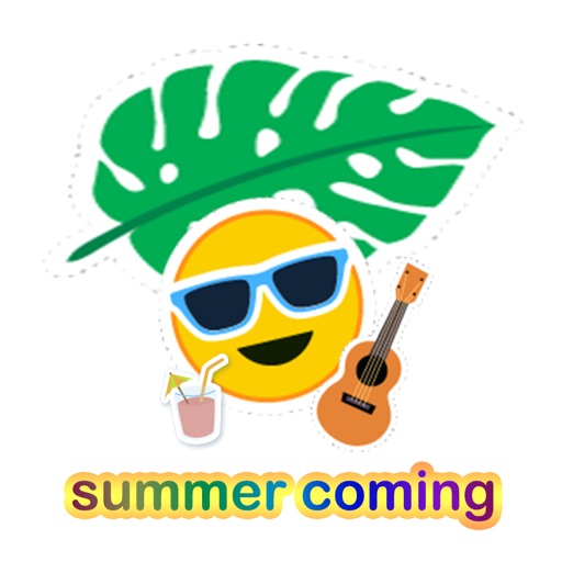 Summer Coming Stickers